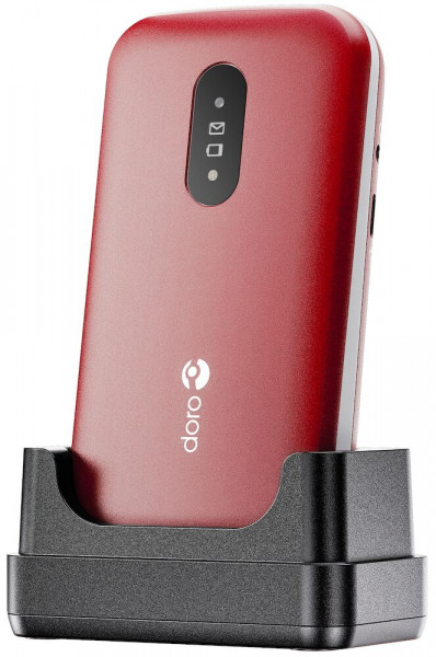 Doro 2820 rot ohne Netzteil 4G 2,8" Blitzlicht Micro-SIM USB-C