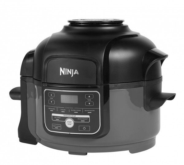 Ninja OP100EU Foodi MINI Multikocher 4,7l Schwarz Anti-Rutsch Spülmaschinenfest