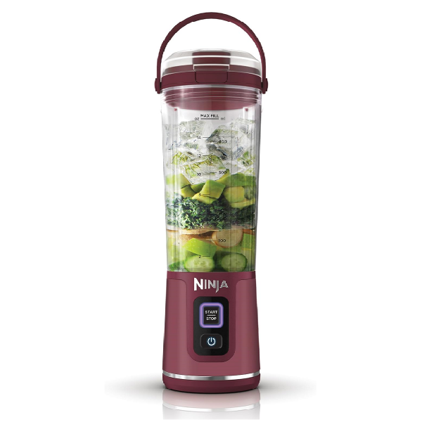 Ninja Blast Akkumixer 2 Go Cranberry 532ml Eiscrusher 14,4W kabellos LED-Anzeige