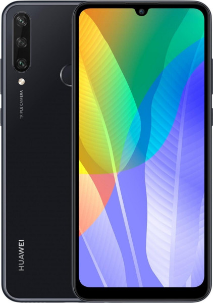 Huawei Y6p Midnight 64 GB Android 10 6,3" Dual-SIM 5000 mAh Akku 13 MP LTE NFC