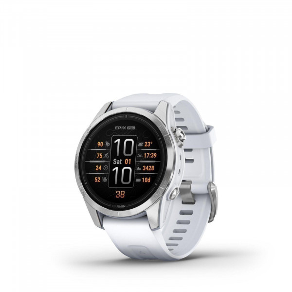 GARMIN EPI PRO Gen 2 Silber 32 GB Android/iOS Smartwatch 42 mm AMOLED WLAN USB-C