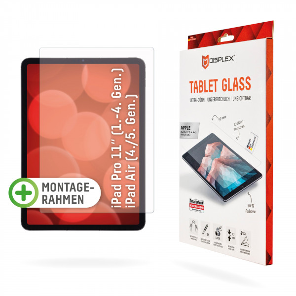 DISPLEX Tablet Glass für Apple iPad Pro 11'' (1./2./3. Gen)/Air (4./5. Gen)