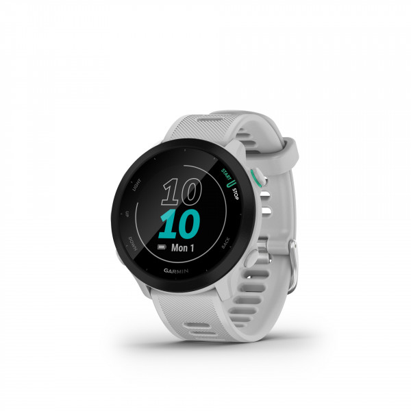 Garmin Forerunner 55 Weiß Bluetooth Smartwatch iOS Android 1,04" MIP Fitnessuhr