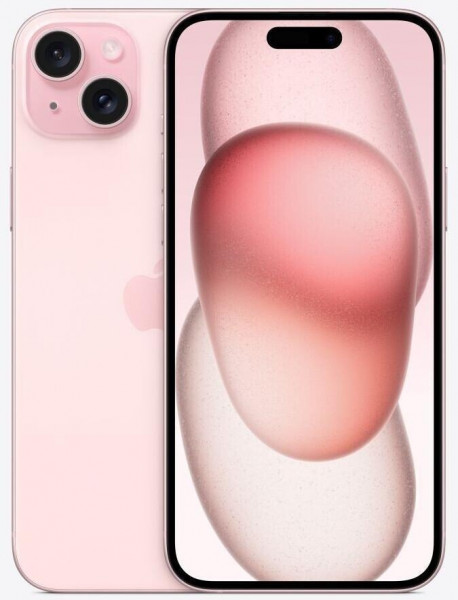 Apple iPhone 15 Plus Pink 128 GB 5G iOS 17 6,7" A-16 Chip 48 MP Kamera USB-C NFC