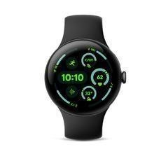 Google Pixel Watch 3 Smartwatch 45mm 4G eSIM Black Obsidian WLAN NFC Touch 32GB