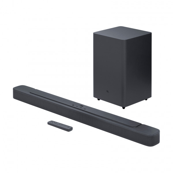 JBL Bar 2.1 Deep Bass Soundbar Grau kabelloser Subwoofer 300 W Sourround Sound