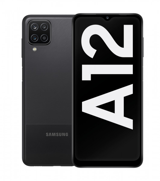 Samsung A127F Galaxy A12 64 GB Schwarz Android Smartphone LTE/4G Dual-SIM 6,5"