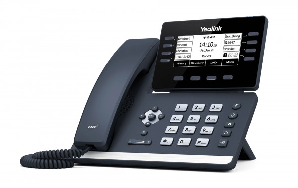 Yealink SIP-T53 Schwarz schnurgebundenes Business-Telefon 3,7" LCD PoE VoIP RJ9