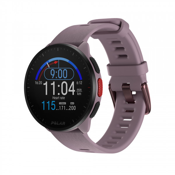 POLAR PACER PURPLE/ PURPLE S-L Lila Smartwatch Fitnesstracker 1,2" Gorilla Glass