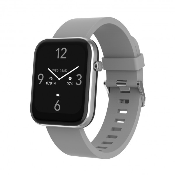 Denver Smartwatch SW-182GR Grau 2 Zoll Bluetooth Fitnessuhr Blutdruckmessung