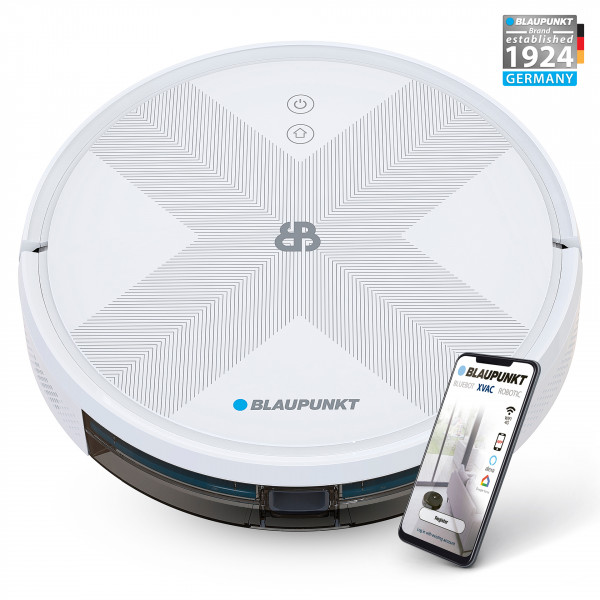 Blaupunkt Bluebot XVac Weiß Saugroboter Haushaltsroboter HEPA-Filter 1800Pa WiFi