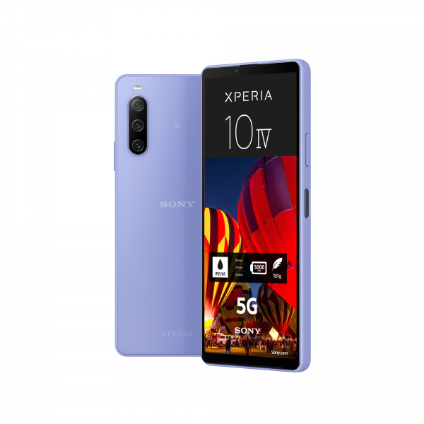 Sony Xperia 10 IV 128GB lila 5G BT WLAN Android eSIM Smartphone Handy 6" 12MP