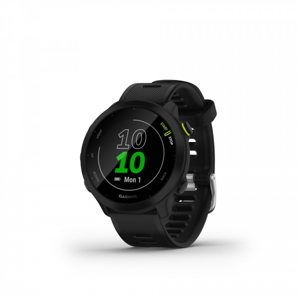 Garmin Forerunner 55 schwarz Fitnesstracker GPS Schrittzähler Farbdisplay Metall