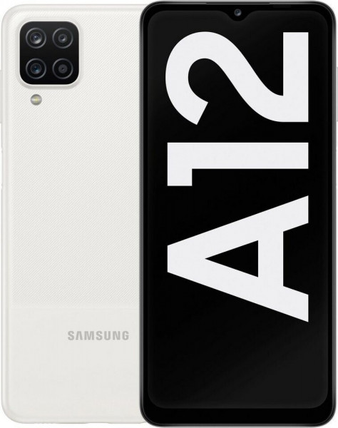 Samsung A125F Galaxy A12 DualSim weiß 64GB Android Smartphone 6,5" HD+ LTE USB-C