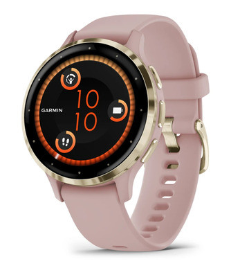 Garmin VENU 3S Dust Rose Gold Smartwatch Fitnesstracker OLED 10 Tage Laufzeit