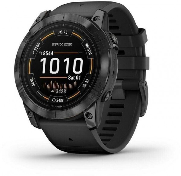 GARMIN EPIX PRO (GEN 2) Schwarz Grau Smartwatch 51mm OLED Fitnesstracker 31 Tage