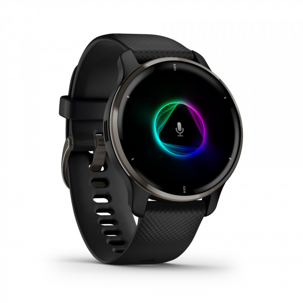 Garmin VENU 2 PLUS Schwarz Bluetooth WLAN Smartwatch iOS Android 1,3" OLED Touch