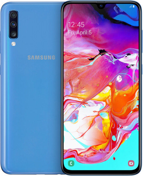 Samsung A705F Galaxy A70 DualSim blau 128GB LTE Android Smartphone 6,7" 32 MPX