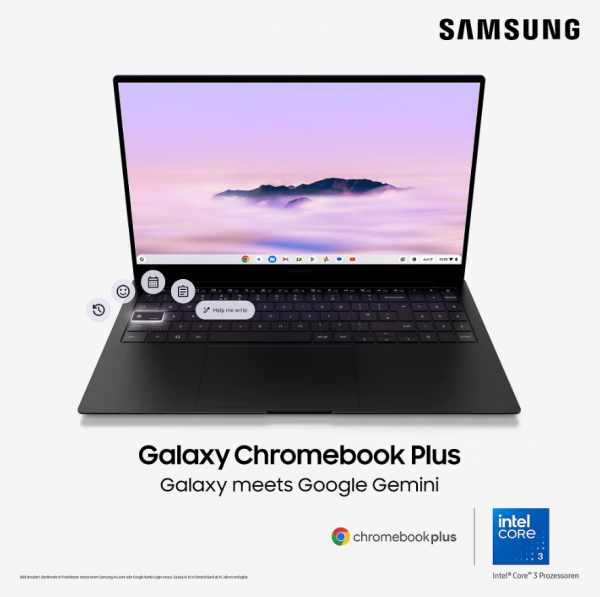 Samsung XE550X Chromebook Plus Core3 blau 15,6" 8GB RAM + 256GB Full HD Webcam