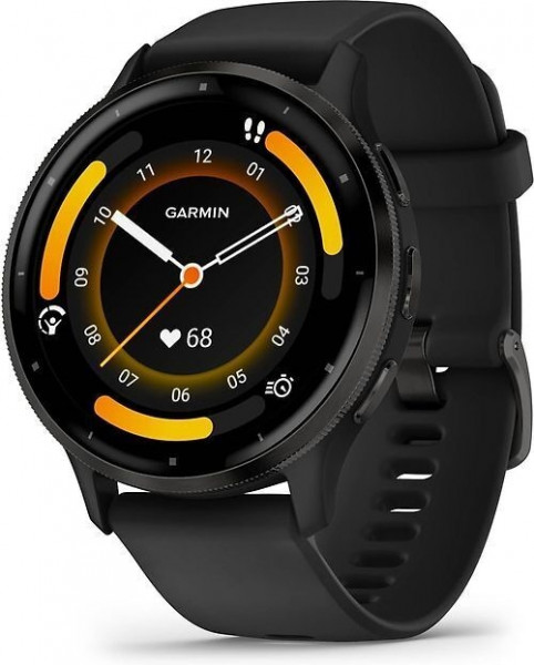 Garmin VENU 3 Schwarz Grau Smartwatch OLED Fitnesstracker 14 Tage Laufzeit