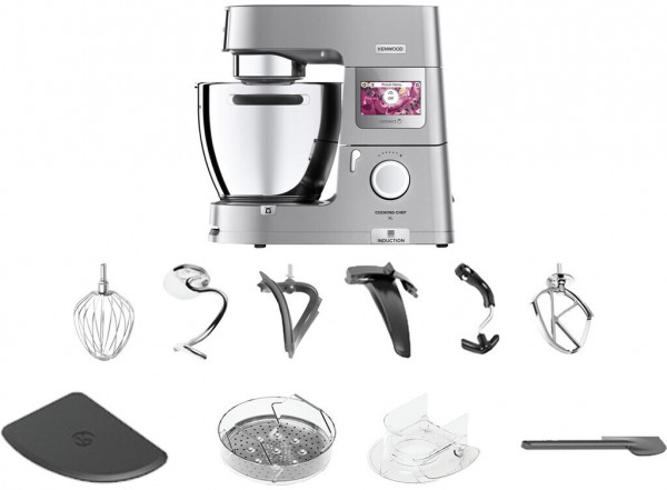 Küchenmaschine mit Kochfunktion Cooking Chef XL 6,5l 1500W silber Touch Display