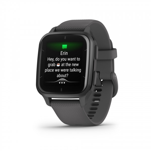 Garmin VENU SQ 2 Grau Bluetooth Smartwatch Fitnesstracker 1,4" OLED 5ATM GPS