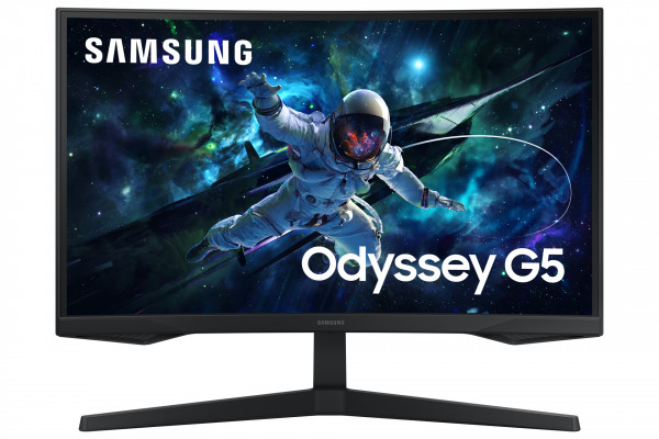 Samsung Odyssey QHD Gaming Monitor G55C 27 Zoll Schwarz 1000R Curved 165Hz