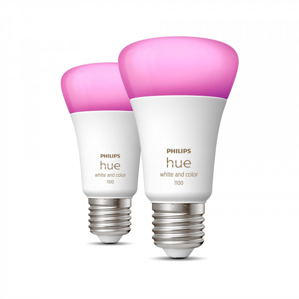 Philips Hue White & Color Ambiance 1100 E27 Doppelpack Dimmbar Farbwechsel