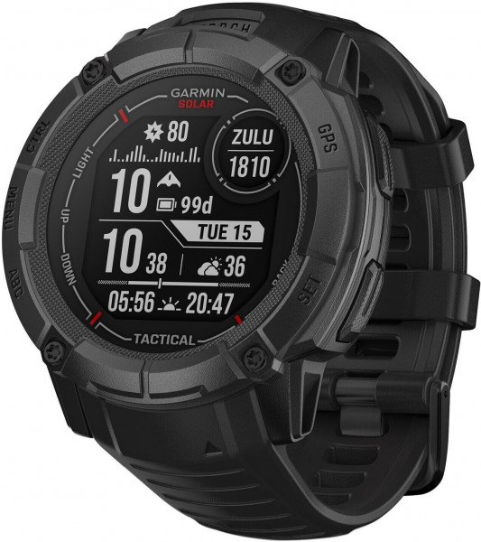 Garmin Instinct 2X Solar Black Tactical Edition Smartwatch 50 mm Android/iOS NFC