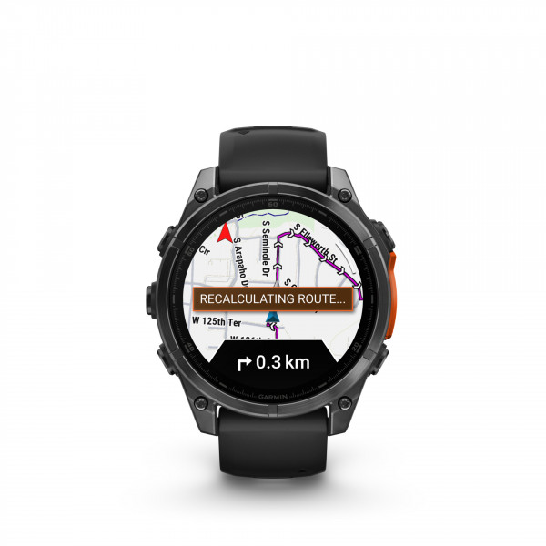 Garmin fenix 8 32 GB 3,6 cm 1,4" OLED Fitnesstracker iOS Android Schwarz