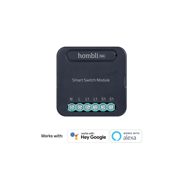 Hombli Smart Switch Module Schaltmodul schwarz Smart Home Zeitschaltfunktion App