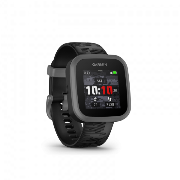 Garmin BOUNCE Schwarz Grau Kinder Smartwatch Fitnesstracker Standortfreigabe