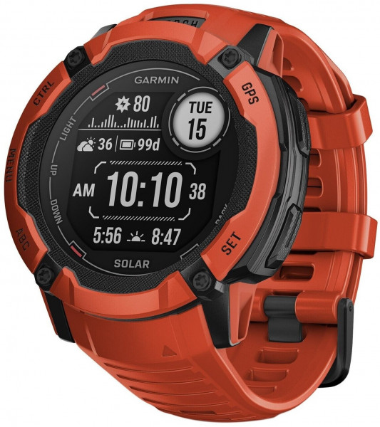 Garmin Instinct 2X Solar Rot Multisport Smartwatch 50 mm Android/iOS NFC USB-C