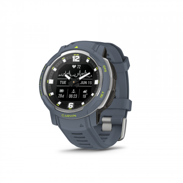 GARMIN INSTINCT® CROSSOVER Granitblau/Silber iOS 64MB Bluetooth GPS