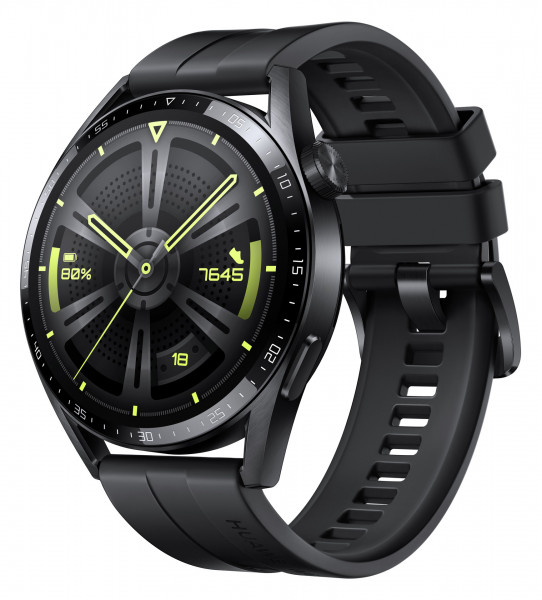 Huawei Watch GT3 46mm Schwarz Smartwatch Fitnesstracker 1,43 Zoll AMOLED 5ATM