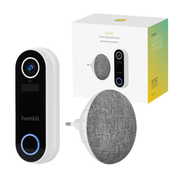 Hombli smarte Türklingel 2 white Türgongs Integriertes Mikrofon 128 GB WLAN