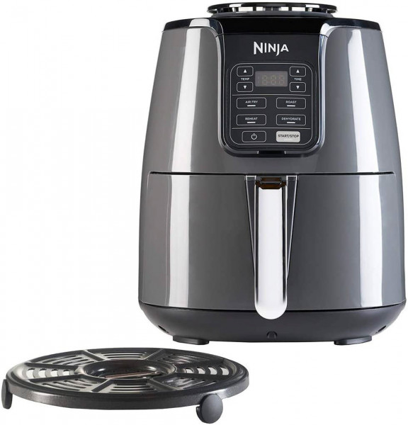 Ninja AF100EU Heißluftfritteuse Schwarz Airfryer 1550 W 3,8 L Antihaftkorb