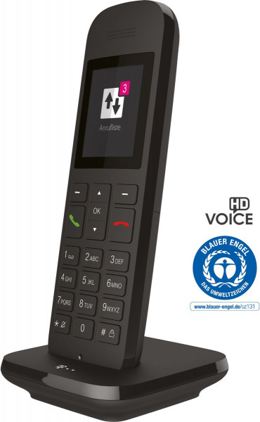 Telekom Sinus 12 mit Basisstation Schwarz DECT Telefon schnurlos 2" LCD-TFT