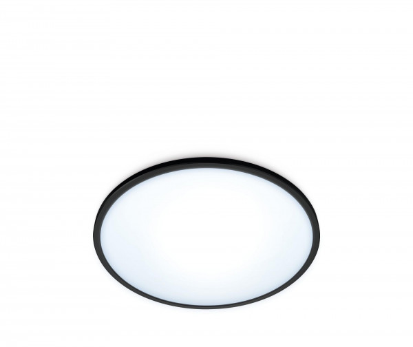 WiZ Super Slim Deckenleuchte Tunable White&Color Schwarz dimmbar WLAN Bluetooth