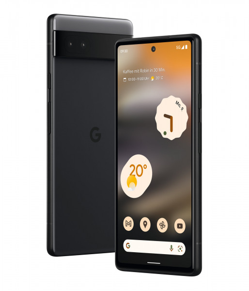 Google Pixel 6a 128 GB schwarz 5G 6.1 Zoll Display Smartphone ohne Simlock 12MP