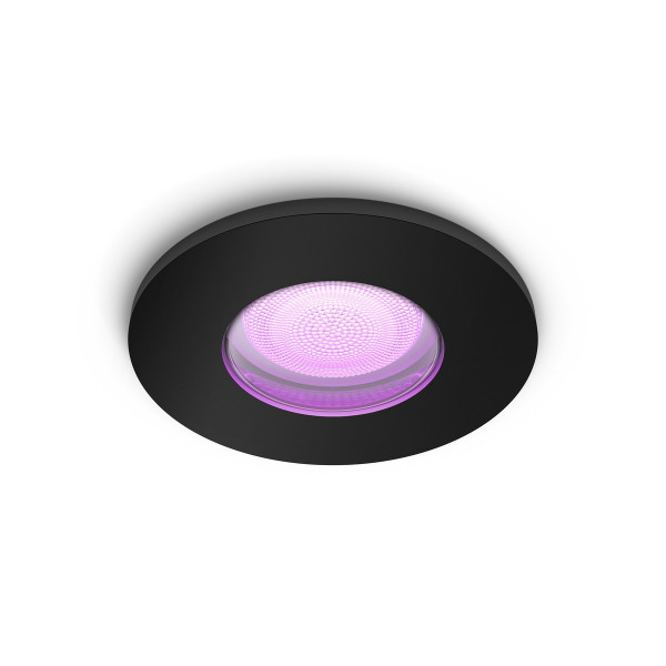 Philips Hue Smart Ambiente RGBW LED Xamento Einbauspot schwarz 350lm dimmbar