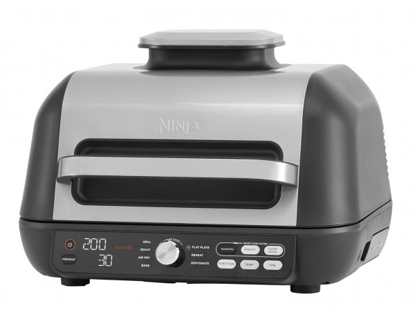 Ninja AG651EU Foodi MAX PRO Grill Heißluftfritteuse SchwarzSilber 3,78L Antihaft