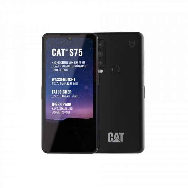 CAT S75 128GB schwarz BT NFC 5G GPS WLAN Android Smartphone 50MP 6,58" Dual-SIM