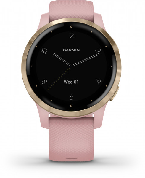 Garmin vivoactive 4S Rosa Gold 40mm Fitnesstracker 4GB Android iOS MIP Silikon