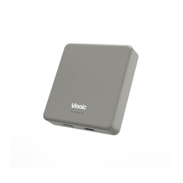 Vinnic MANA Magnetic kabellose Powerbank grau Energieversorgung mobil 8.000mAh