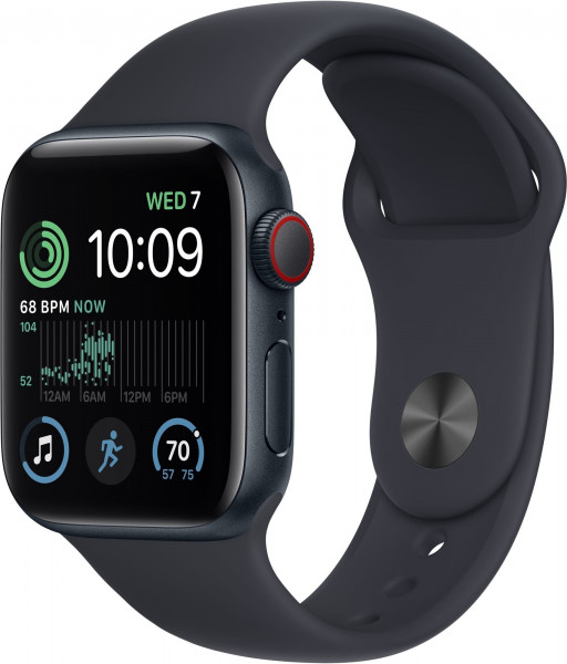 Apple Watch SE (2022) schwarz 32GB 4G LTE 40mm Aluminium watchOS Smartwatch OLED