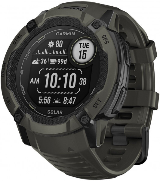 Garmin Instinct 2X Solar Grün Multisport Smartwatch 50 mm Android/iOS NFC USB-C