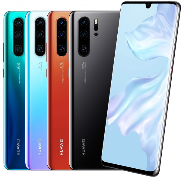 Huawei P30 Pro DualSim 128GB LTE Smartphone Schwarz Blau Silber Orange Crystal