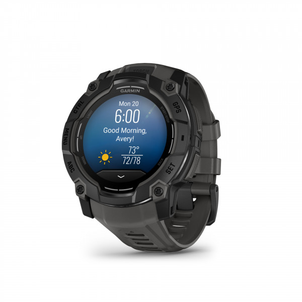 Garmin Instinct 3 schwarz 50mm 1,3" AMOLED digital GPS Bluetooth Unisex