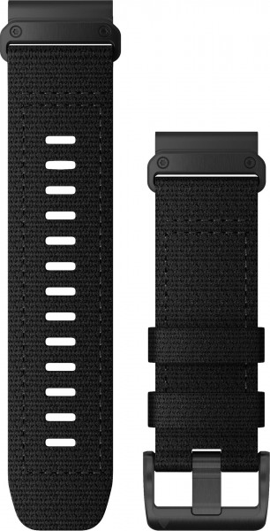 Garmin Ersatzarmband QuickFit 26mm Nylon Schwarz Edelstahl